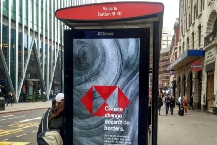 โฆษณาเกี่ยวกับการเปลี่ยนแปลงสภาพภูมิอากาศของ HSBC ถูกแบนโดยสุนัขเฝ้าบ้านของสหราชอาณาจักร